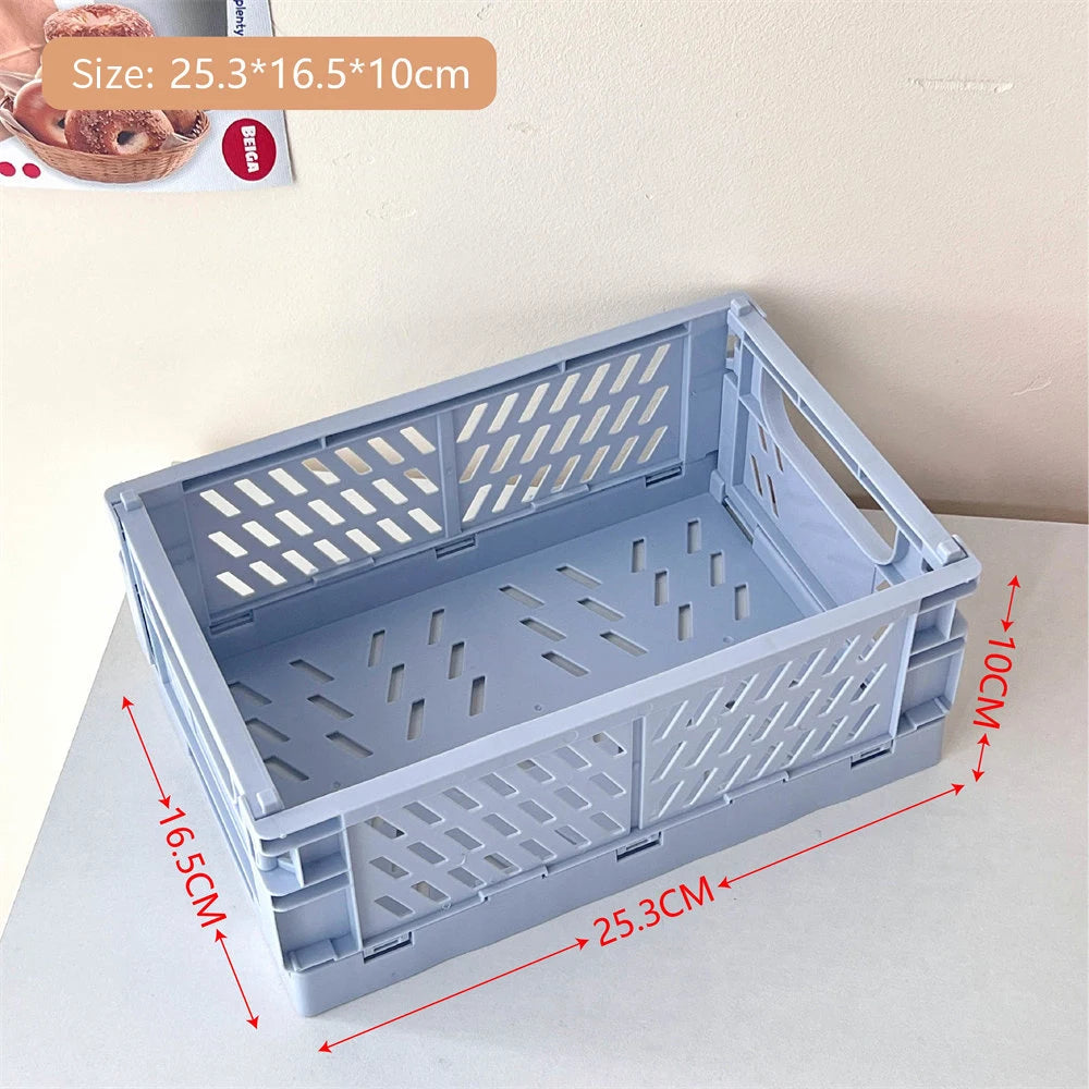 panier pliable empilable pour rangement maquillage bijoux jouets - vue 11 sur 19