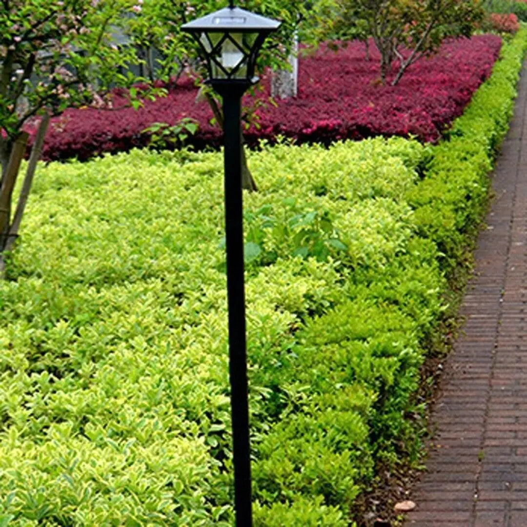 lampadaire de jardin solaire décoratif à énergie LED - vue 5 sur 6