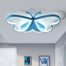lustre led winfordo 	 avec lampe papillon réglable pour enfants