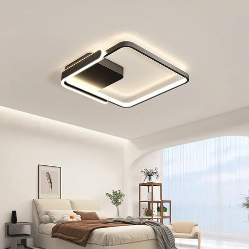 Plafonnier Led circulaire minimaliste moderne - vue 5 sur 10