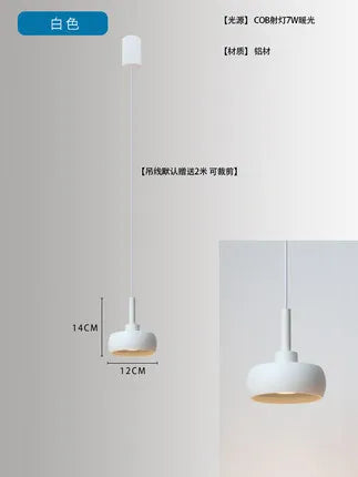 Nordic aluminium pendant light for minimalist decor - vue 9 sur 9