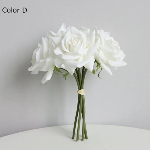 Realistic artificial rose bouquet for weddings and decoration - vue 11 sur 15