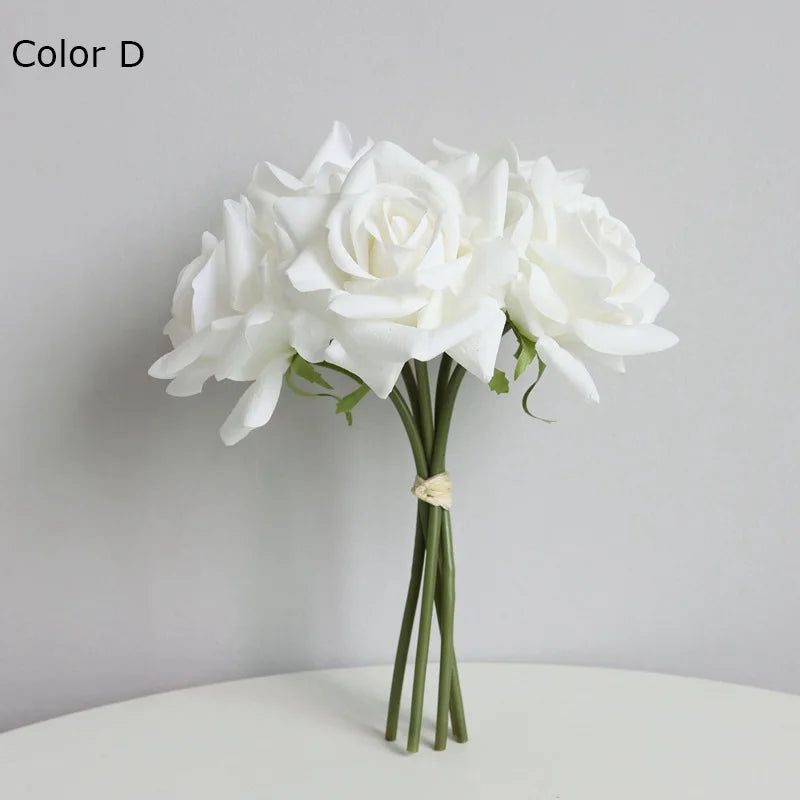 Realistic artificial rose bouquet for weddings and decoration - vue 10 sur 15