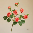 branches de roses artificielles à 7 têtes en soie décoratives