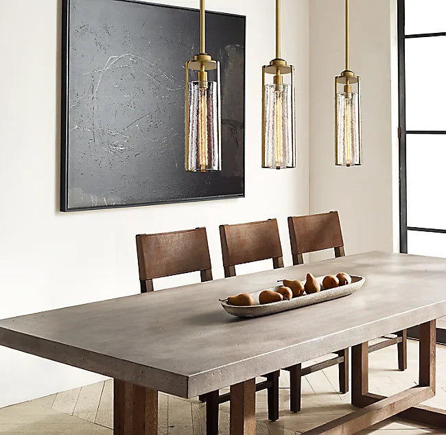 lustre en verre nordique style industriel pour décoration intérieure - vue 5 sur 10