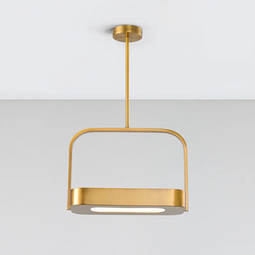 suspension led créative demi-suspension en métal moderne