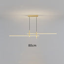 Lustre design LED minimaliste en barre métallique Sarno