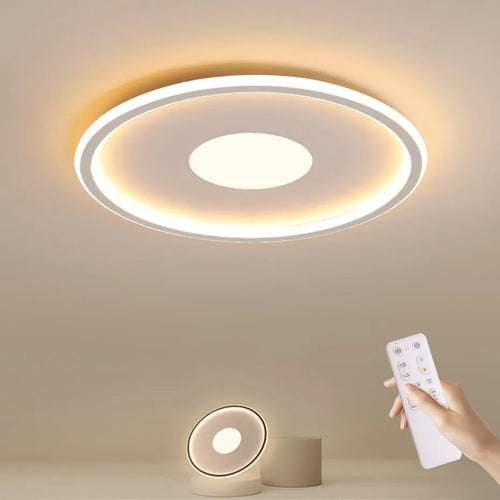 plafonnier led ultra mince rond moderne montage en surface