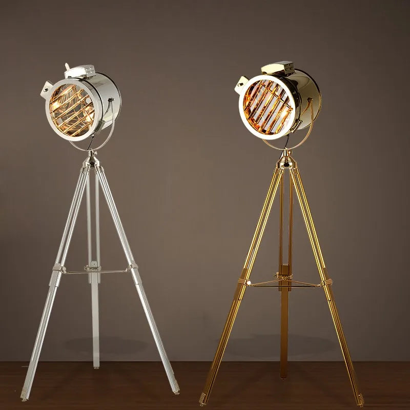 lampe de sol rétro industrielle style navale nordique - vue 6 sur 15