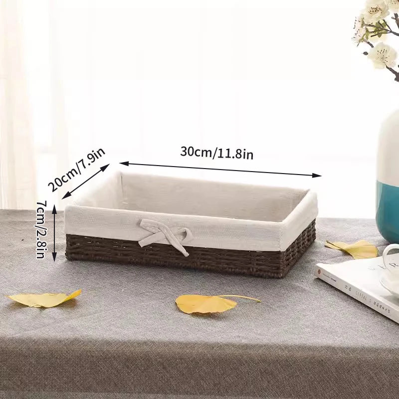 panier de rangement décoratif pour cosmétiques et fournitures - vue 11 sur 17