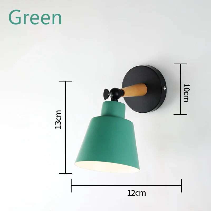 Nordic solid wood wall light minimalist creative design