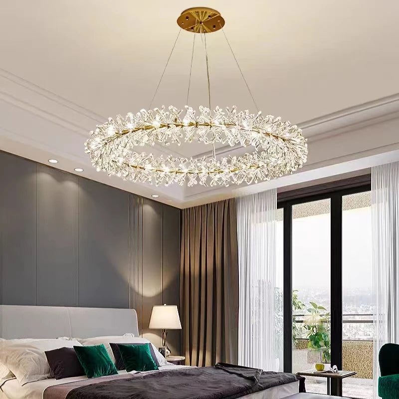 suspension en cristal design nordique pour éclairage élégant - vue 7 sur 14
