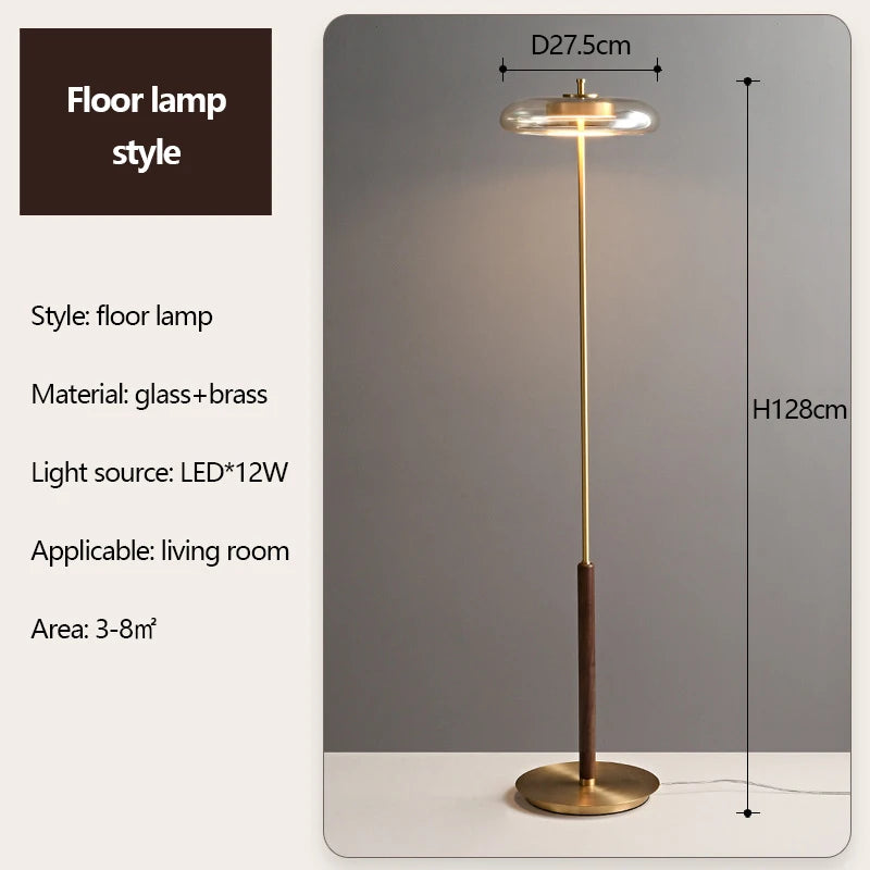 suspension en laiton et noyer design nordique luxueux