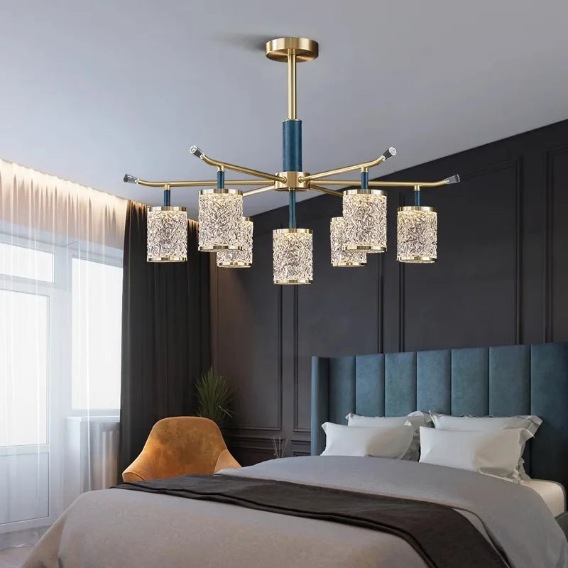 lustre moderne de luxe à led pour éclairage intérieur - vue 6 sur 10