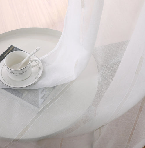 Voilage rayures style europeen moderne pour salon chambre