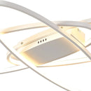 plafonnier led décalé 3 ellipses télécommande