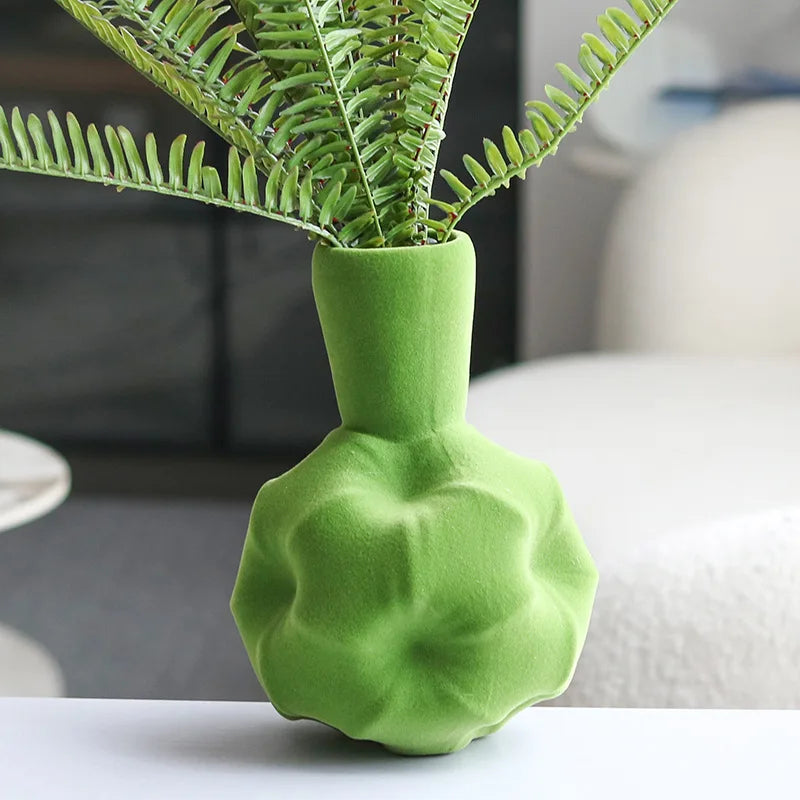 vase en résine flocage abstrait pour décoration artisanale - vue 3 sur 6