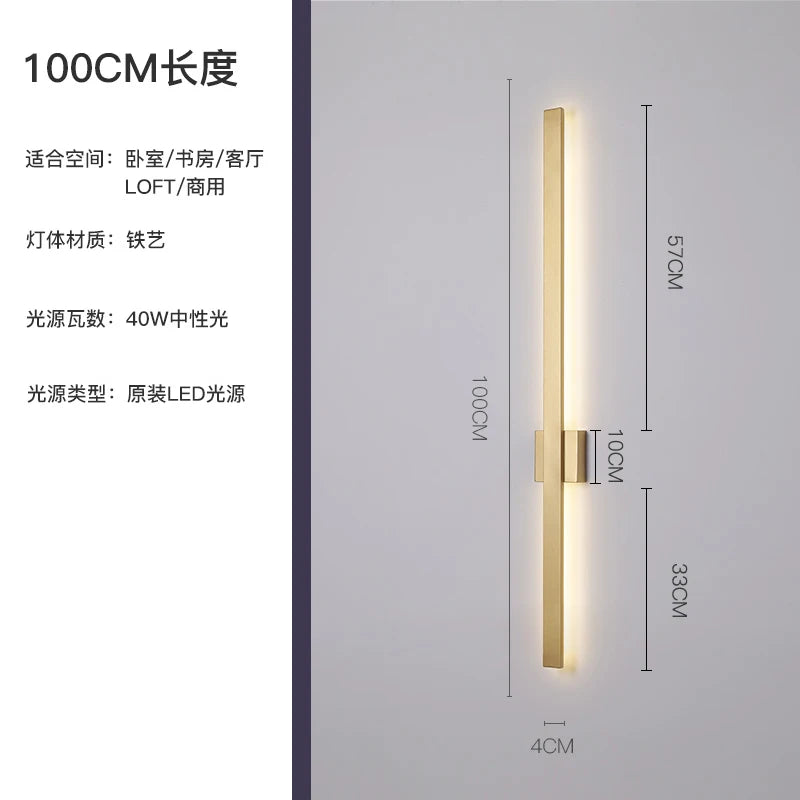 Nordic minimalist wall light modern decorative indoor lighting - vue 17 sur 20