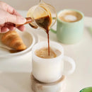 Tasse retro en verre style saphir borosilicate