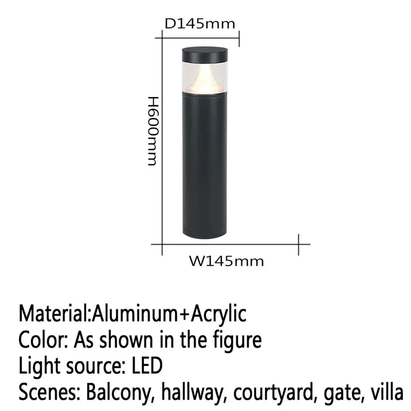 Contemporary outdoor LED lamp for garden and courtyard - vue 43 sur 47