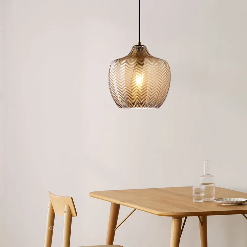 lampe led suspendue en verre design moderne pour espaces divers - vue 4 sur 14