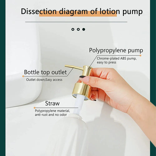 distributeur de savon en céramique avec pompe rechargeable pour liquide - vue 3 sur 6
