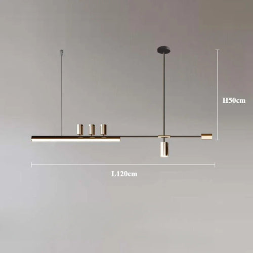 Modern minimalist nordic chandelier for interior decor - vue 9 sur 16