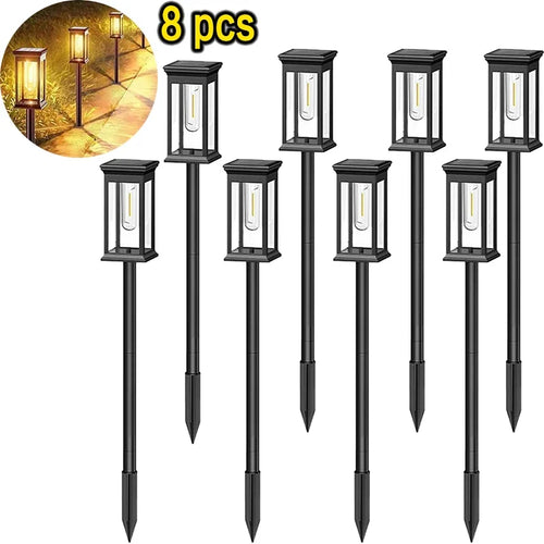 La voie solaire allume la lampe solaire extérieure de jardin de voie imperméabilisent les lumières de paysage allée de passerelle pelouse Patio jardin décoratif - vue 10 sur 11