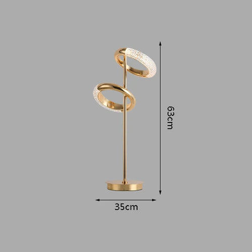 Nordic minimalist creative luxury ring floor lamp - vue 10 sur 9