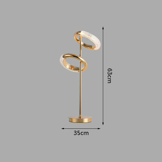 Nordic minimalist creative luxury ring floor lamp - vue 9 sur 9