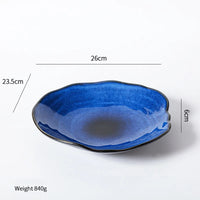 Assiette ceramique coquillage style nordique irreguliere decoration table