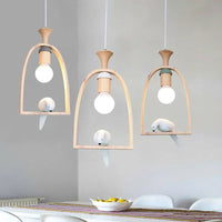 lustre créatif romantique design oiseau lumière suspendue décorative