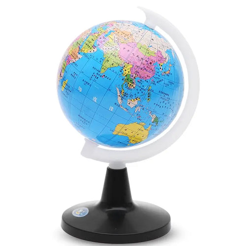 Small Globe of the world with stand Geography Map Educational Toy for Kids Globe with Labels of Continents, Countries, Capitals