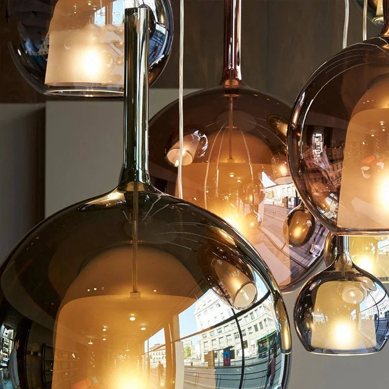suspension à led penta glo en verre pour décoration intérieure - vue 6 sur 10