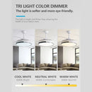 ventilateur de plafond invisible avec lumière lustre suspension ménage
