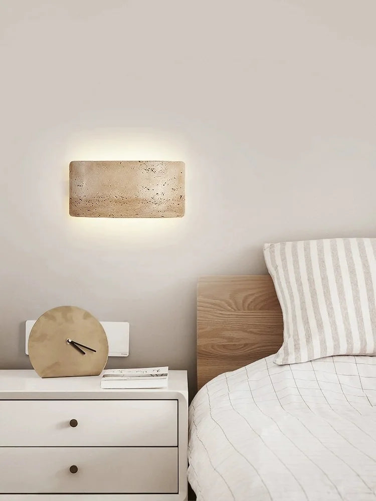 applique murale led wabi-sabi étanche pour jardin et intérieur - vue 3 sur 8