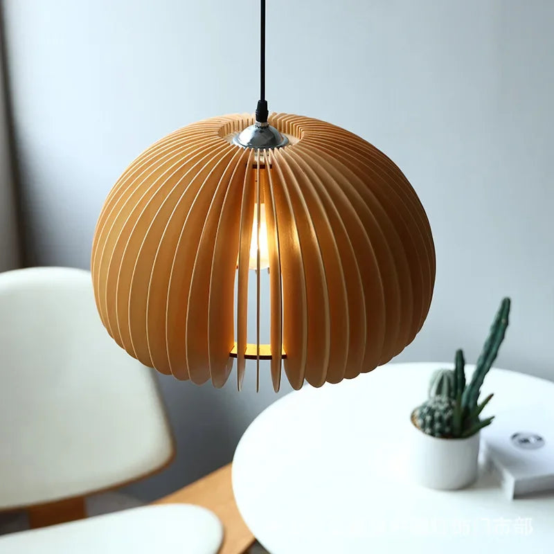 2024Modern Originality Decoration Pumpkin Lampshade Chandeliers For Dining Room Study Bedroom Chandeliers - vue 6 sur 14