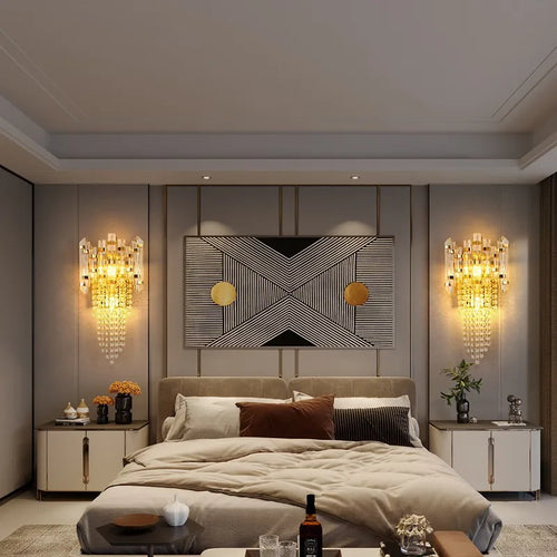 applique murale en cristal moderne luxe style nordique pour intérieur élégant - vue 3 sur 7
