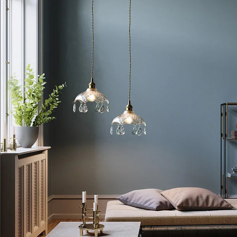 lustre nordique en cristal pour bar et restaurant - vue 5 sur 10