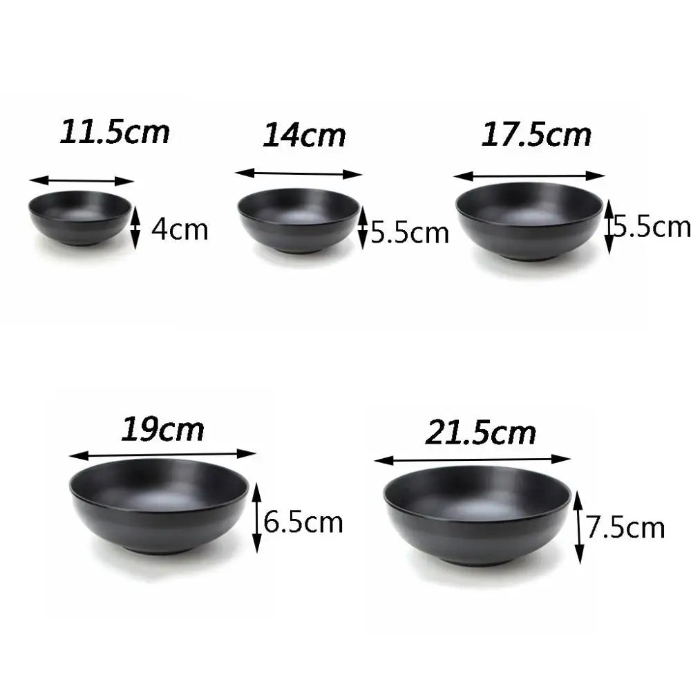 Bol ramen style japonais imitation porcelaine melamine cuisine - vue 7 sur 11
