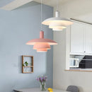 Multicolour flying saucer design pendant light for interior decoration
