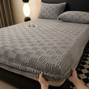 Plush Mattress Cover For Bed,stretch Soft Material Fitted Sheet, Keep Warm,dust Protector,machine Washable 90X200,180X200