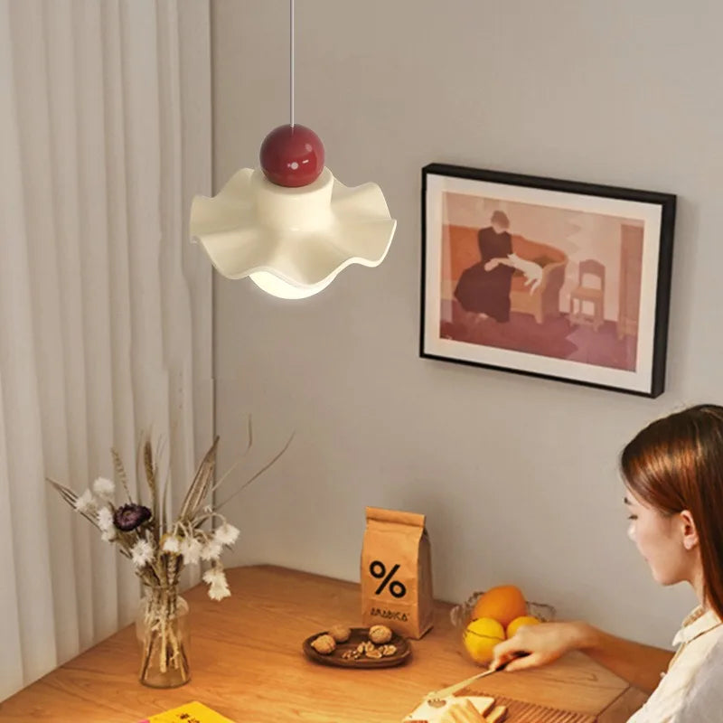 suspension fleur en éclairage nordique pour enfants et décorations - vue 4 sur 16