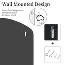 Large Silver Arched Wall Mirror, Silver Glass, Decorative Venetian Accent Mirror, Home Living Room Decor, Bling Beveled Edge