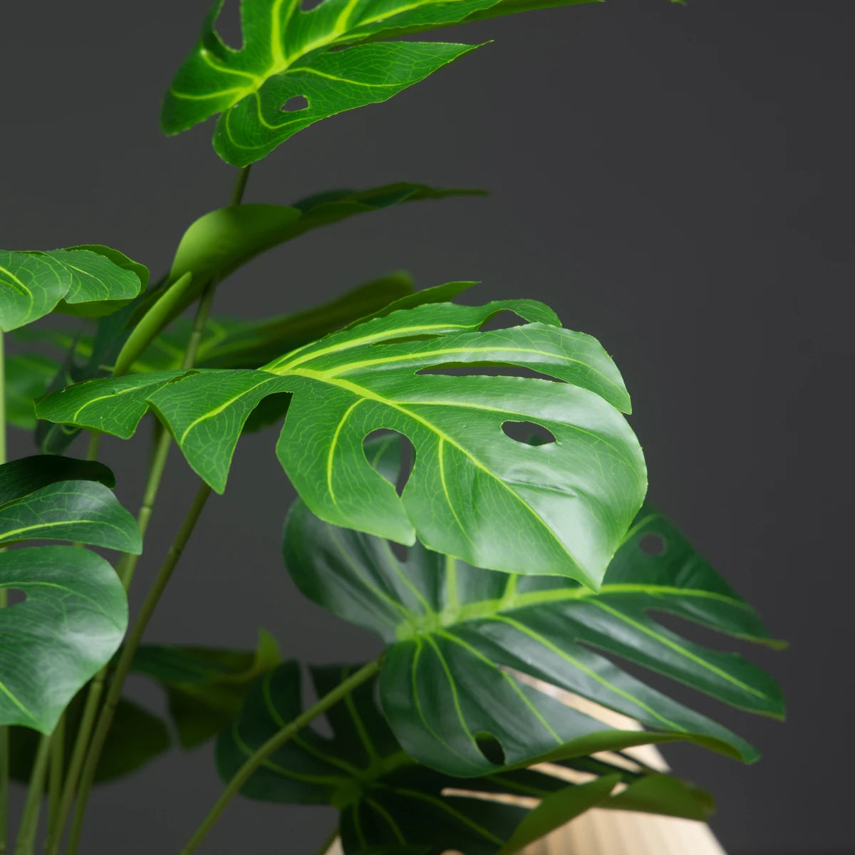 arbre artificiel monstera avec feuillage tropical pour décoration intérieure - vue 4 sur 6