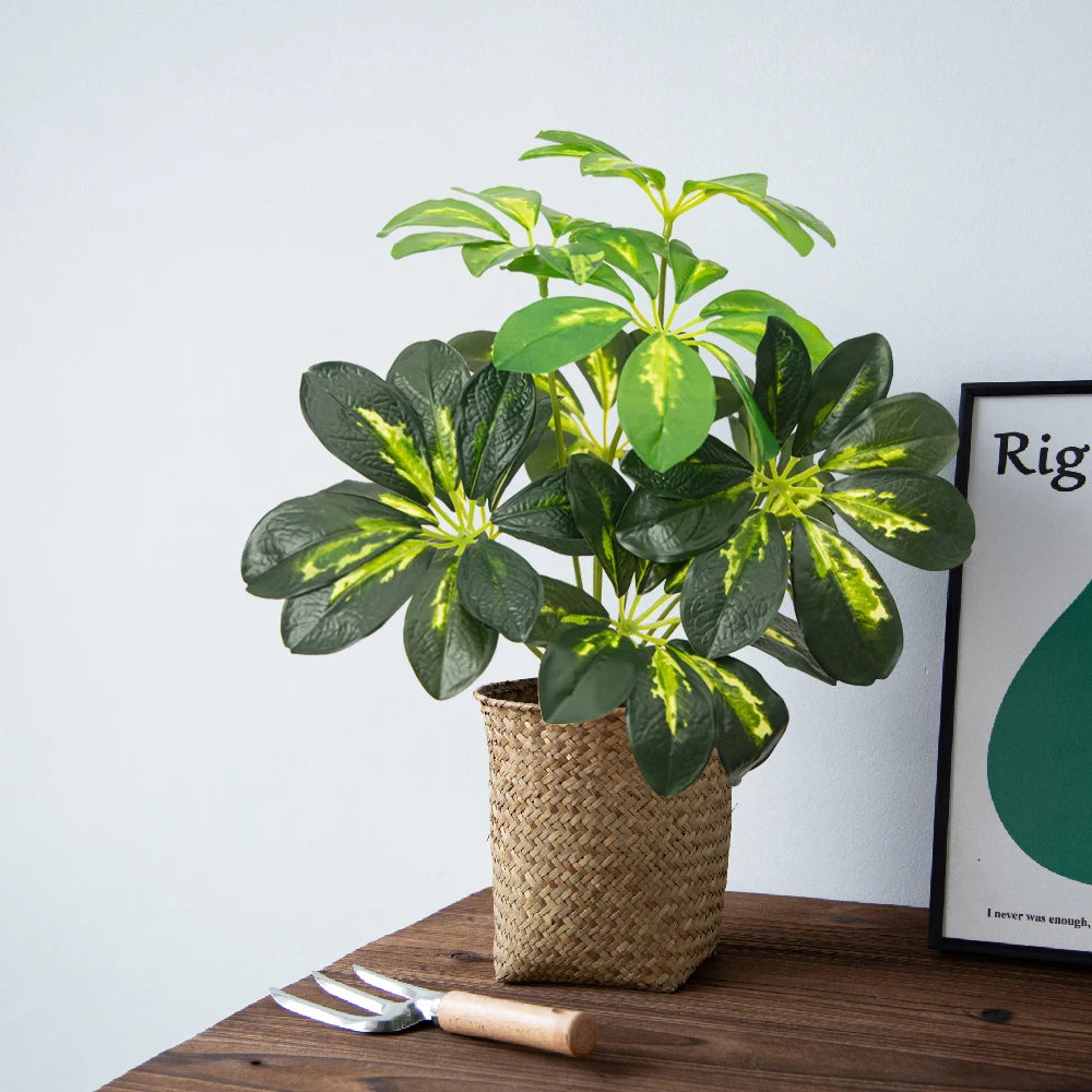 plante tropicale artificielle avec feuilles de bananier pour décoration jardin - vue 3 sur 8