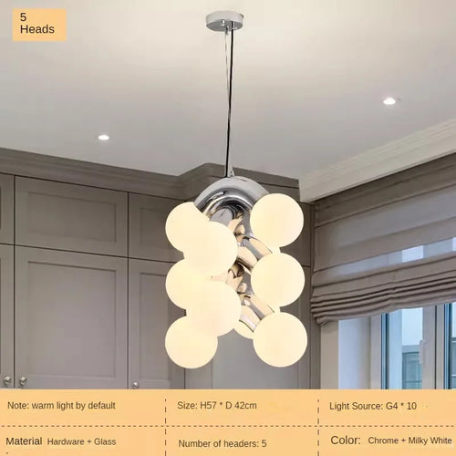 Creative minimalist retro chandelier for modern decor - vue 14 sur 14
