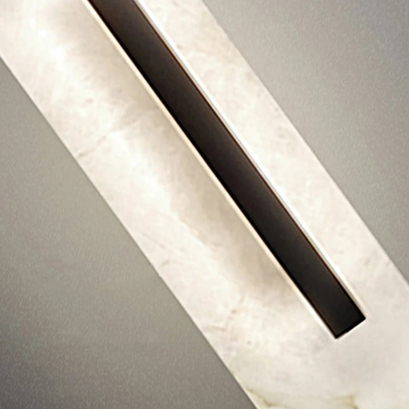 40CM High Natural Marble Wall Lamp Led Postmodern Living Room Bedroom Home Decor Light Luxury Bedside Hallway Sconce - vue 7 sur 7