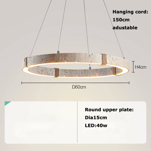 lustre tendance décoration intérieure en pierre moderne