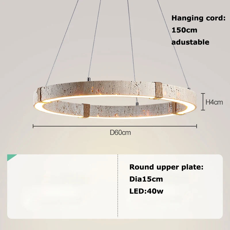 lustre tendance décoration intérieure en pierre moderne - vue 9 sur 10
